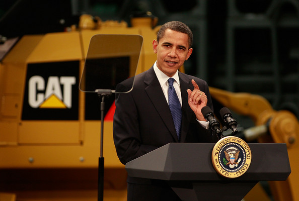 President Obama seems most comfortable speaking from a TelePrompter